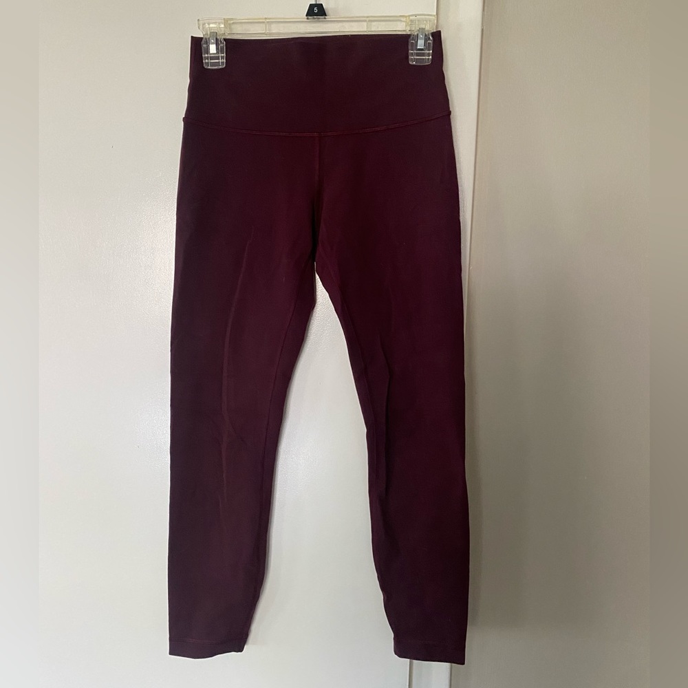 Lululemon Size 6 maroon leggings